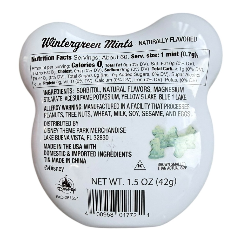 Disney Mickey Minnie Mouse Peppermint Wintergreen Mint Tins Holiday Collectible - Picture 5 of 13